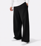 Wide-Leg Sweatpants Black