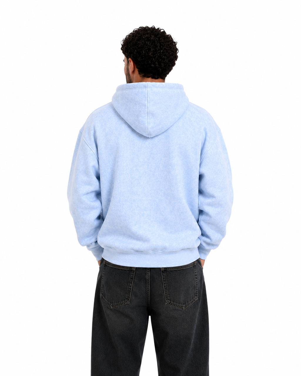 Washed Baby Blue Hoodie