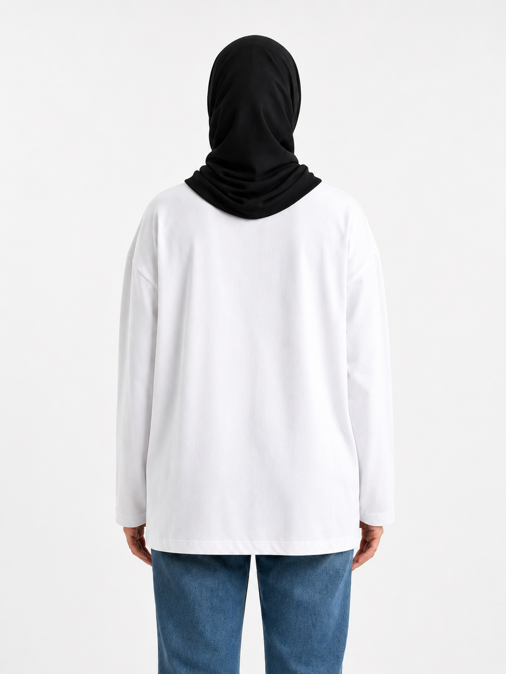 Long-Sleeve White T-Shirt