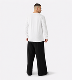 Wide-Leg Sweatpants Black
