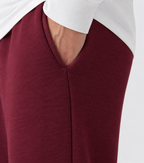 Wide-Leg Sweatpants Burgundy